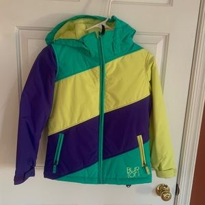 Girls Burton ski coat, used once, smoke free home